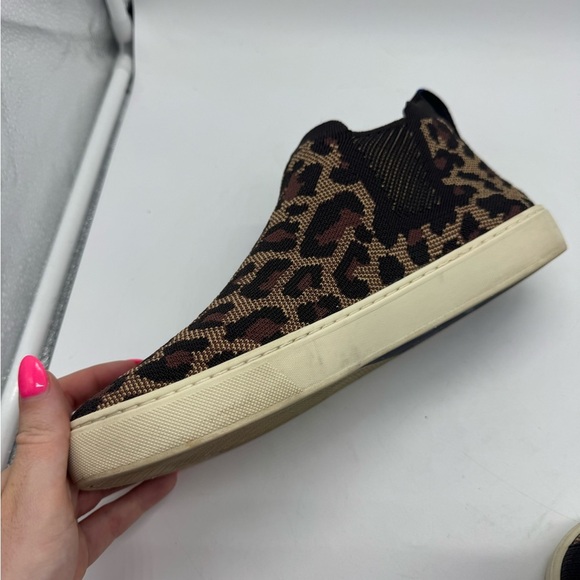 Rothy’s The Chelsea Wildcat Sneaker Boot Cheetah Leopard Print Size 10 - Picture 7 of 16